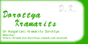 dorottya kramarits business card